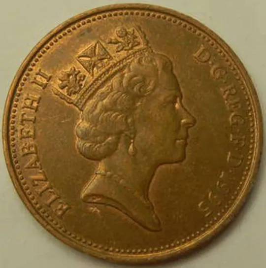 2 пенса 1995 Британія Ціна