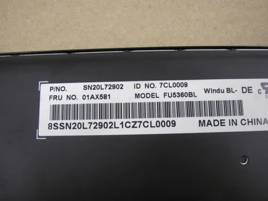 номер0621-10 клавіатура робоча з підсвіткою 01AX581 01AX499  для Lenovo ThinkPad T470 T480 оригінал Недорого