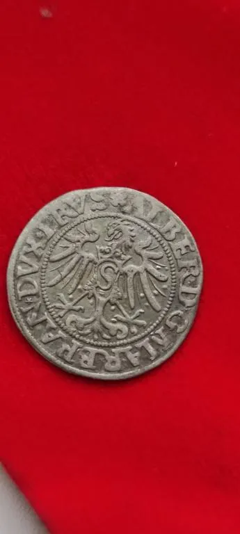 Монета серебряный  грош Альбрехта Пруссия 1,8 грамм 1534год ap347 Продаж