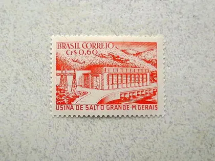 фото, Поштова марка Бразилія 1955 рік **