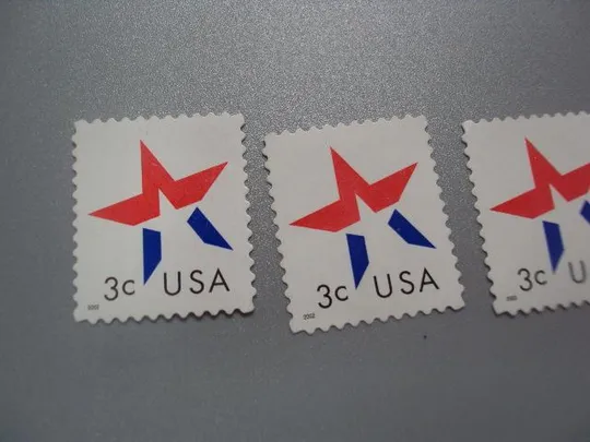 марки США 2002 стандарт звезда флаг лот 5 шт (1 гаш, 4 негаш) №2431 Продаж