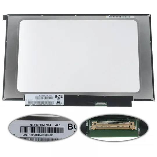 Матрица 14.0" NT140FHM-N44 (1920*1080, 30pin(eDP), LED, SLIM (без планок и ушек), матовые, разъем с Ціна