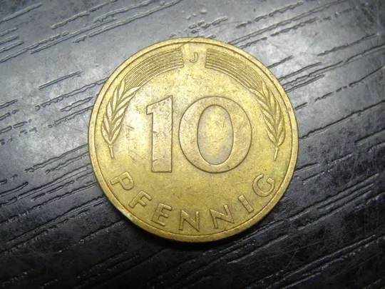 Купити 10 пфенігів ФРН 1984 J