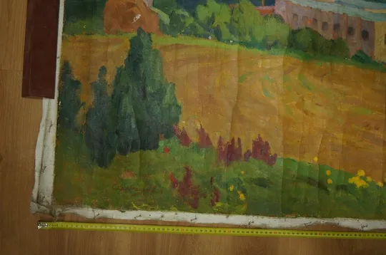 Купити Картина пейзаж Скрябин 1982 г. Холст масло 146 х 121 см №216