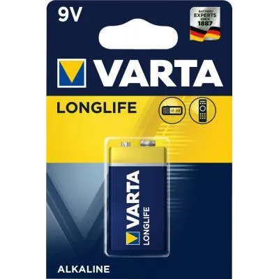 Батарейка Varta Longlife 9V 6LR61 (04122101411) Ціна