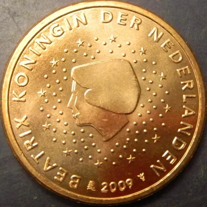 фото, 5 євроцентів 2009 Нідерланди UNC