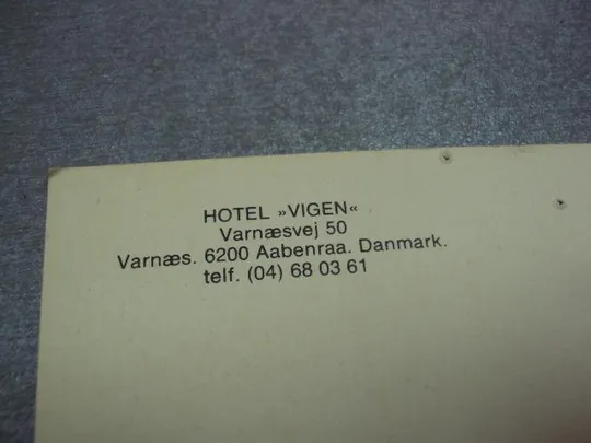 открытка дания готель виджен №10399 Де купити