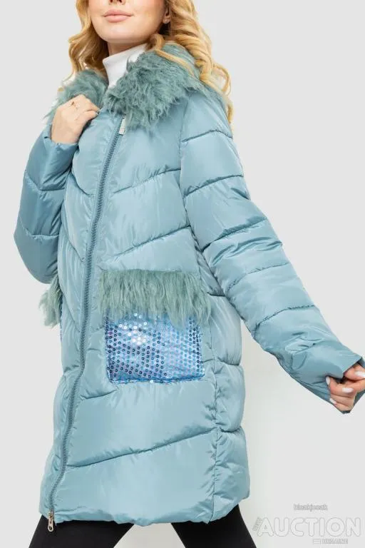 Куртка женская однотонная, цвет светло-оливковый, 235R5068 З аукціону