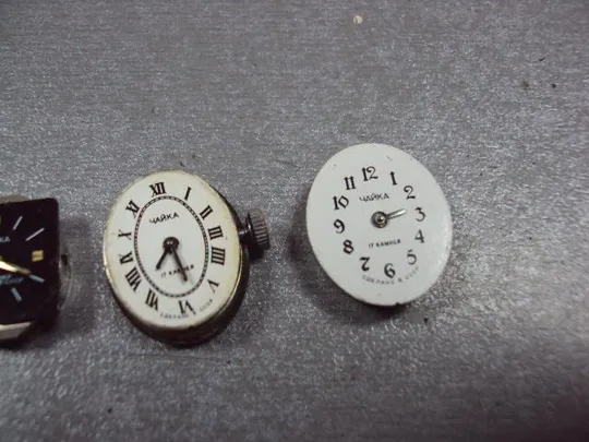 Циферблат и механизм к наручным женским часам чайка часы ссср лот 3 шт №11077 З аукціону