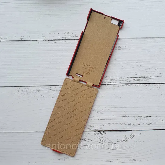 Купити Чохол фліп Lenovo K900 для телефона Tetded Червоний