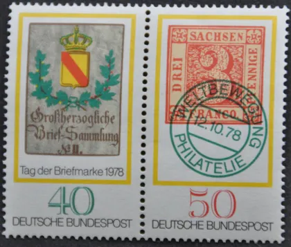 фото, ФРГ День марки Филателия Геральдика 1978