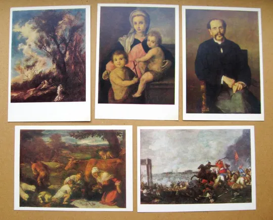 ВОРОНЕЖСКИЙ ОБЛАСТНОЙ МУЗЕЙ ИЗОБРАЗИТЕЛЬНЫХ ИСКУССТВ = ПОЛНЫЙ НАБОР 1984 г. = 16 шт. Продаж