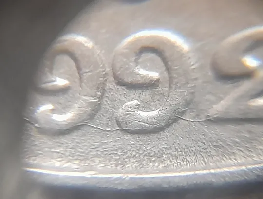 (1012) 5 копійок 1992 розкол у році карбування на аверсі (5 копеек 1992 брак) З аукціону