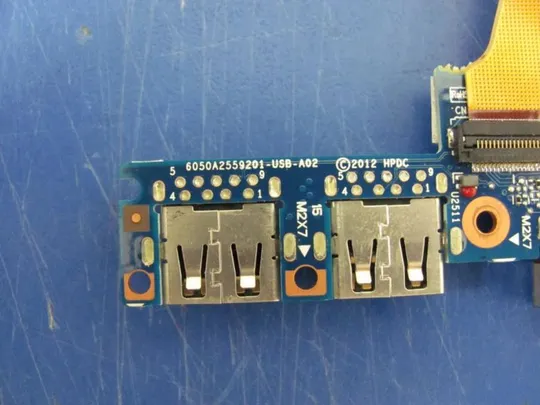 №243-7 Плата USB VGA 6050A2638201 6050A2559201 зі шлейфом для HP ELITEBOOK 740 745 840 G1 G2 ZBOOK 14 G2 оригіна Продаж