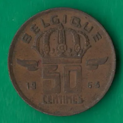фото, 50 сантимів 1965 року Belgique [МШ]