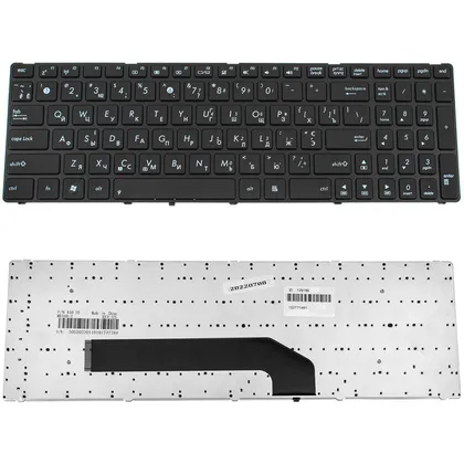 фото, Клавіатура для ноутбука ASUS (K50, K51, K60, K61, K70, F52, P50, X5), ukr, black