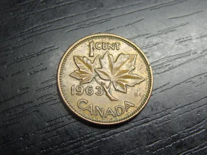 фото, 1 цент 1963 Канада