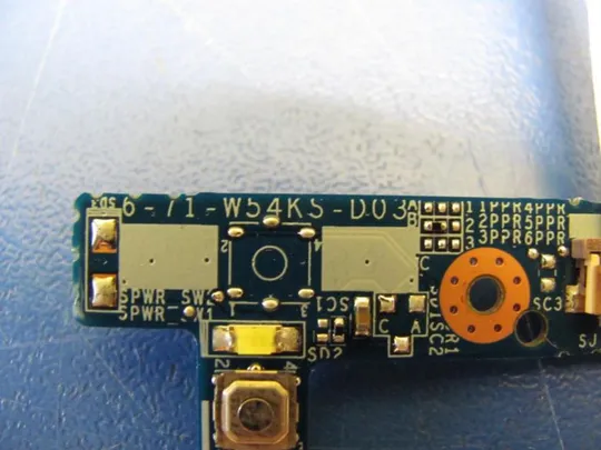 54-34 плата кнопки включення 6-71-W54KS-D03 для TERRA (CLEVO) MOBILE 1513 1220361 оригінал Продаж