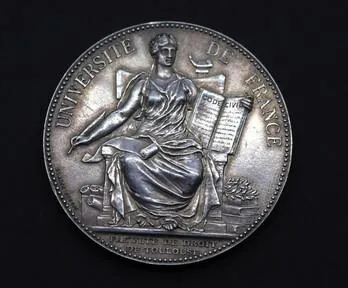 Медаль &quot;Universite De France 1886&quot;, Серебро, Франция kd748 Ціна