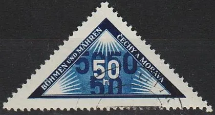 фото, 1939 - Рейх - Богемія - Штамп доставки особисто в руки Mi.52 _гаш _10,0 €
