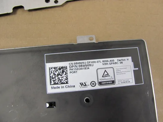 753-29 клавіатура з підсвіткою 05WWMJ 04RNPF  для Dell Latitude 7310 E7310  оригінал Недорого