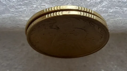 (1827) 25 копійок 1994 1БВк непрочекан крапок над "Ї" в слові УКРАЇНА на аверсі - 2 монети одним лотом (25 копеек 1994 1БВк брак) Інтернет-аукціон