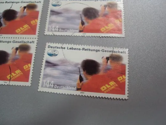 марки сцепки Германия 2003 служба форма Немецкое общество спасения жизни лот 4 шт гаш №1984 Де купити