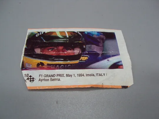 Вкладыш Formula 1 Ayrton Senna №10 F1 Grand Prix May 1, 1994 Italy день смерти Айртон Сенна №17916мя Ціна