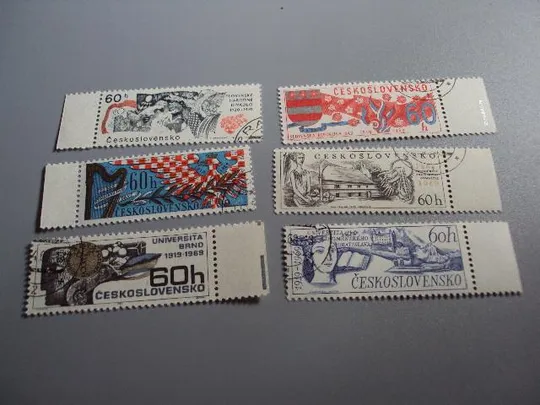 марка чехословакия серия 1969 юбилеи гаш №10006 Ціна