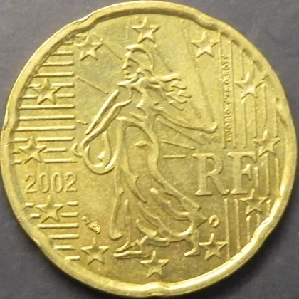 фото, 20 євроцентів 2002 Франція
