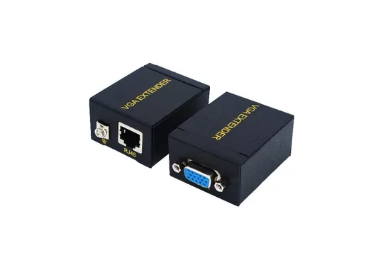 Перехідник обладнання VGA HD15 M/F 60.0m Lucom (62.09.8096) (1xRJ45) 1080p metal cat.5e/6 Продаж