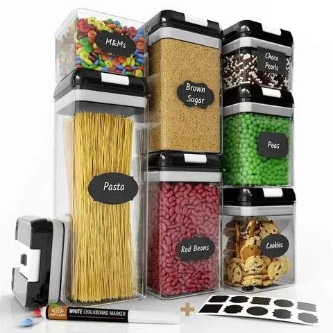 Набор контейнеров для еды FOOD Storage Container Set на защелках с уплотнителем из 7 предметов Характеристики