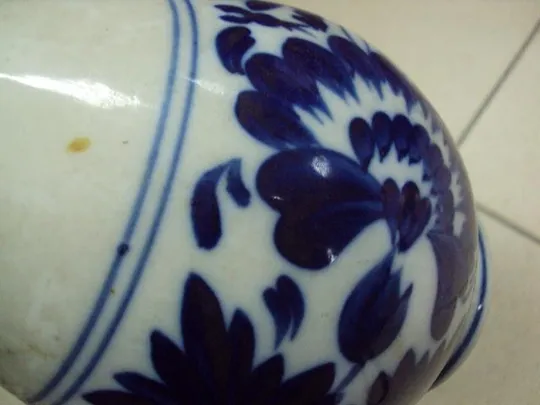 Ваза вазочка фарфор узор цветы роспись высота 20 см №10743 Де купити