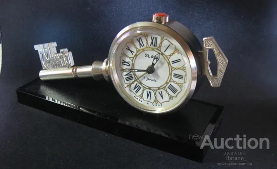 Часы будильник Слава Ключ Москва СССР Идеальное отличное новое состояние Исправные З аукціону