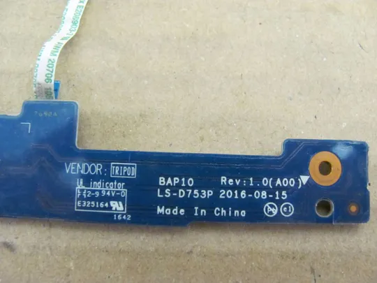 577-16 плата кнопки вкл LS-D753P для DELL Alienware 15 R3 оригінал Де купити