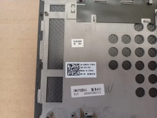 номер1056-8 Кришка панель палмрест 0DW67K клавіатура робоча для DELL XPS 17 9700 9710 Precision 5750 5760  топкейс Верхня панель палмрест cover-C оригінал в Україні
