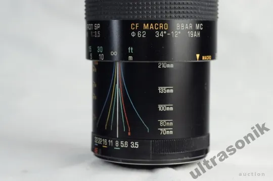 Шикарный портретный объектив Tamron SP 70-210mm/3.5 Macro Adaptall-2 19AH Ф62mm Вживане З аукціону