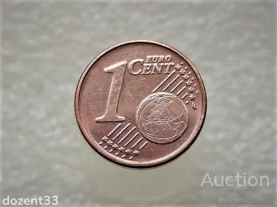 1 цент 2008 рік Іспанія (858) Ціна