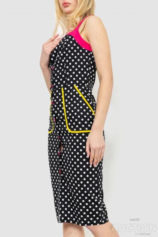 Сарафан в горох, цвет черный, 214R234-1 З аукціону