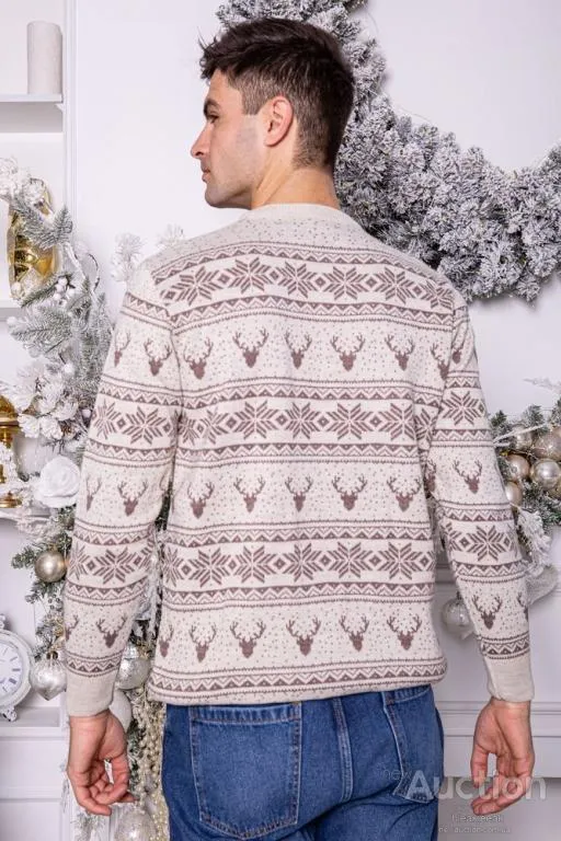 Свитер мужской, цвет бежевый, 161R706 Продаж