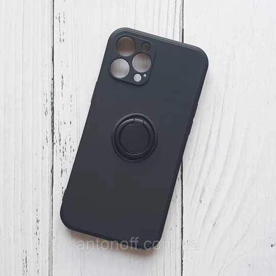 Чохол Apple iPhone 12 Pro Max для телефона з підставкою Чорний Ціна