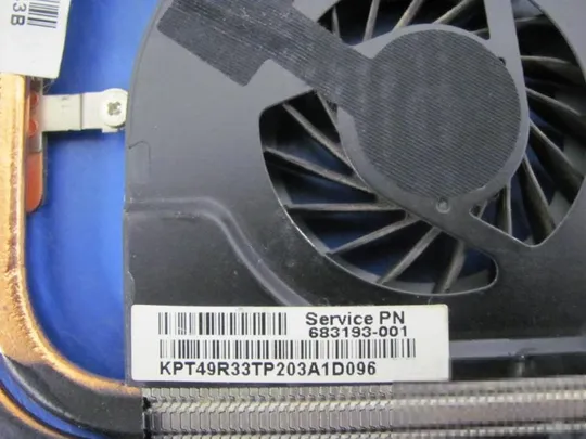 №291-11 система охолодження 683192-001 49R33TP203 для HP Pavilion G6 G4, G6, G7-2000 оригінал З аукціону