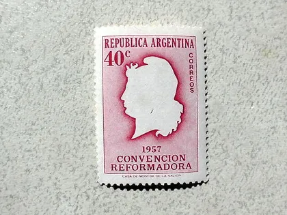 фото, Поштова марка Аргентина 1957 рік **