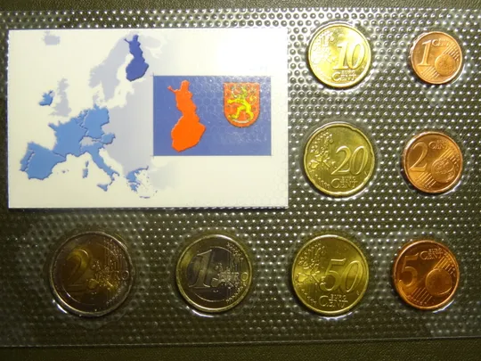 Купити Комплект євромонет Фінляндії 2004 UNC (повний комплект)