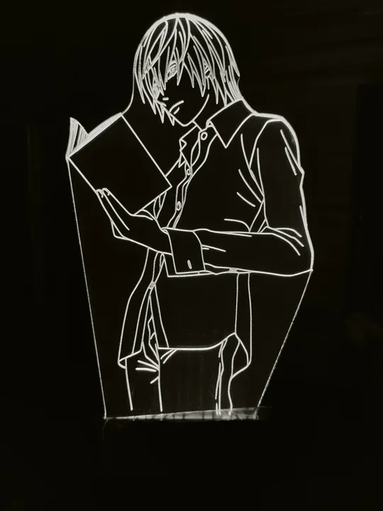 Акриловий світильник-нічник Зошит Смерті Лайт 2 білий tty-n000846 Ціна