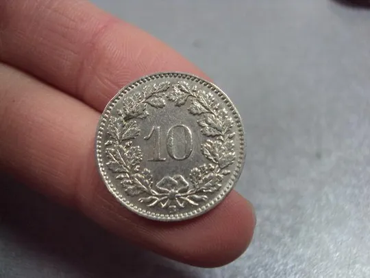 Купити монета швейцария 10 раппенов 1936 №7804