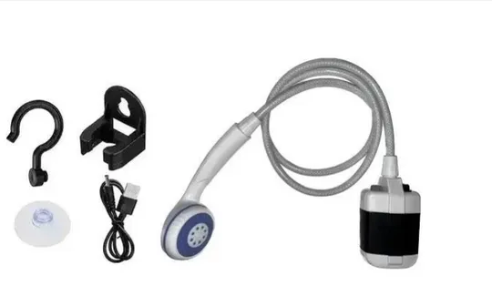 Душ портативный, кемпинговый с помпой на аккумуляторе USB Travel shower 2200 мАг З аукціону