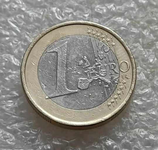 (6941ря) 1 євро 2002 Німеччина, мітка монетного двору "G"- Карлсруе (1 евро 2002 Германия, ФРГ, ФРН) Де купити