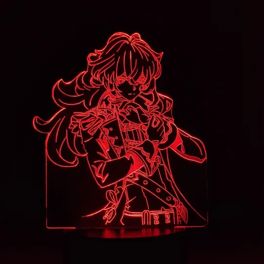 Акриловий світильник-нічник Дилюк (DILUC) червоний tty-n000364 Ціна