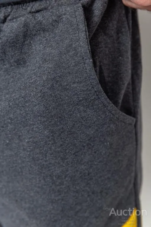 Шорты мужские прямого кроя, цвет темно-серый, 214R001-1 Де купити